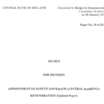 Permalink to Central Bank governor’s pay 40% higher than US counterpart while deputy governor pay negotiations see €13k cut in salary